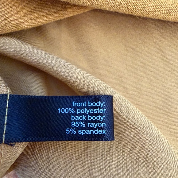 The Limited Women’s Mustard Yellow Sleeveless Keyhole Blouse Top Size Large - Picture 3 of 7